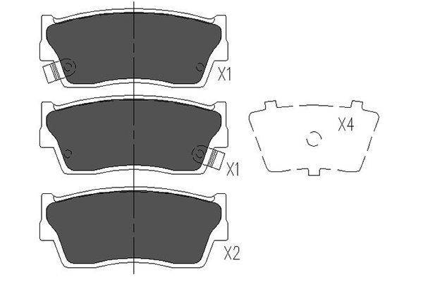 KAVO PARTS Jarrupala, levyjarru KBP-8503